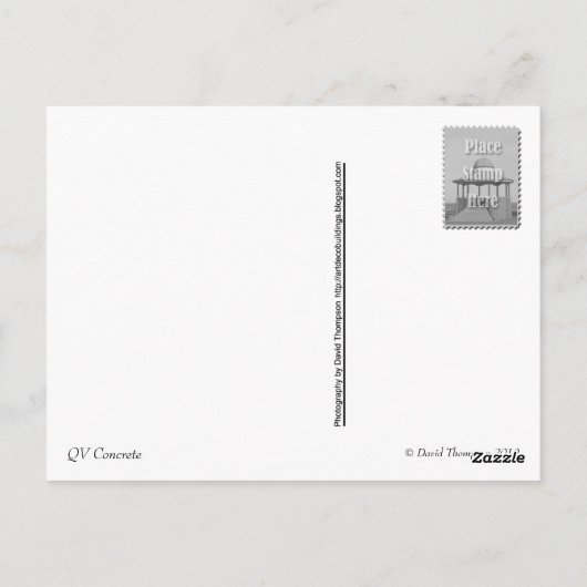 QV Concrete Briefkaart (Achterkant)
