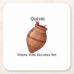 Qvevri Kartonnen Onderzetters<br><div class="desc">Qvevri is a traditional Georgian winemaking vessel, deeply embedded in the country's rich winemaking history. These large, clay pots are used for fermenting and aging wine, and their unique design allows the wine to interact with the natural elements of the clay, creating distinct flavors that are characteristic of Georgian wines....</div>