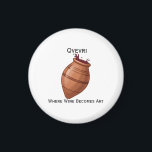 Qvevri Magneet<br><div class="desc">Qvevri is a traditional Georgian winemaking vessel, deeply embedded in the country's rich winemaking history. These large, clay pots are used for fermenting and aging wine, and their unique design allows the wine to interact with the natural elements of the clay, creating distinct flavors that are characteristic of Georgian wines....</div>