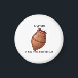 Qvevri Magneet<br><div class="desc">Qvevri is a traditional Georgian winemaking vessel, deeply embedded in the country's rich winemaking history. These large, clay pots are used for fermenting and aging wine, and their unique design allows the wine to interact with the natural elements of the clay, creating distinct flavors that are characteristic of Georgian wines....</div>