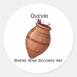Qvevri Ronde Sticker