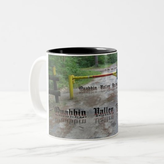 QVP Quabbin Gate Tweekleurige Koffiemok (Voorkant links)