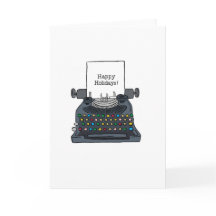 Qwerty Vakantiedagen! 5" x 7" Vouwbare Wenskaart