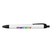 QWERTY ZWARTE INKT PEN (Bovenkant)