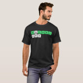 QWFPGJ | WARS | Geek | Colemak | Toetsenbord T-shirt (Voorkant volledig)