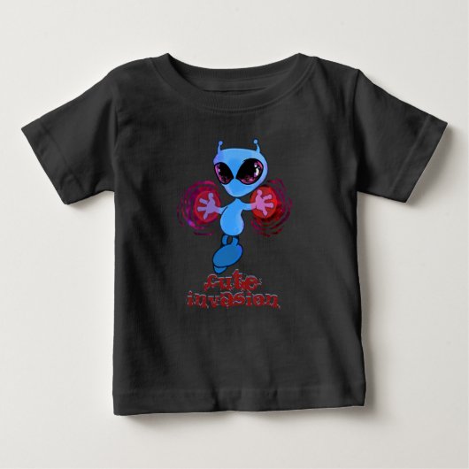 Qwiby: Cute Invasion Baby T-Shirt (Voorkant)