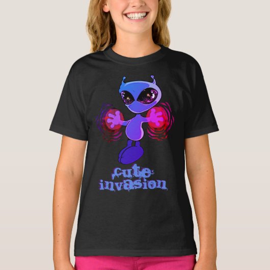Qwiby: Cute Invasion T-Shirt (Voorkant)