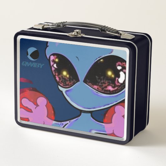 Qwiby Metal Lunch Box (Voorkant)