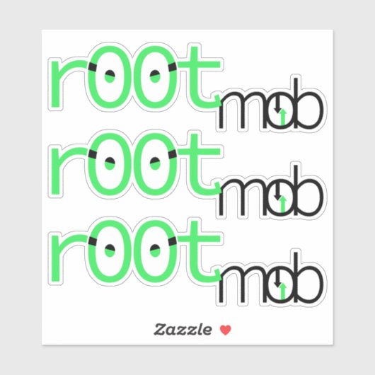 r00tmob logo v2 stickers (Vel)