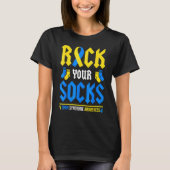 R0ck Uw Socket World Down Syndrome Awareness Day T-shirt (Voorkant)