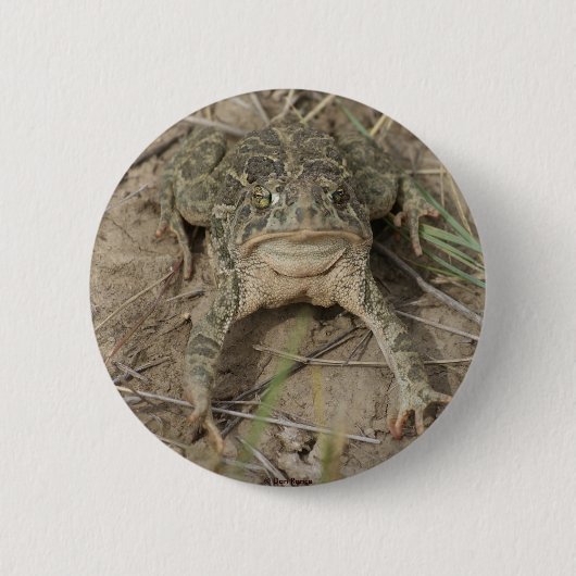 R10 Prairie Toad Ronde Button 5,7 Cm (Voorkant)