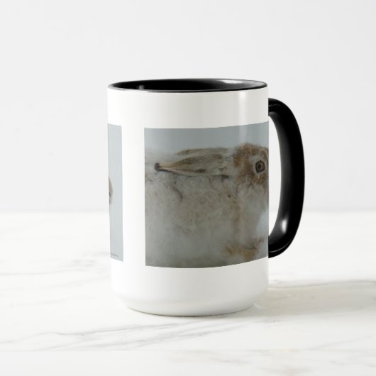 R11 Snowshoe Hare Head Shot Mok (Voorkant rechts)