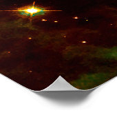 R136 - Een cluster van passieve sterren in Doradus Poster (Hoek)