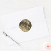 R14 Coyote Loopt Ronde Sticker (Envelop)