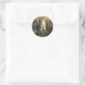 R15 Coyote Liggend Ronde Sticker (Tas)