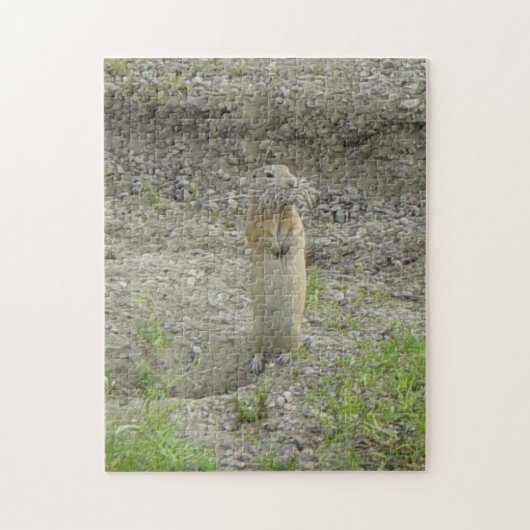 R1 Richardsons Grondsquirrel Gopher Legpuzzel (Verticaal)