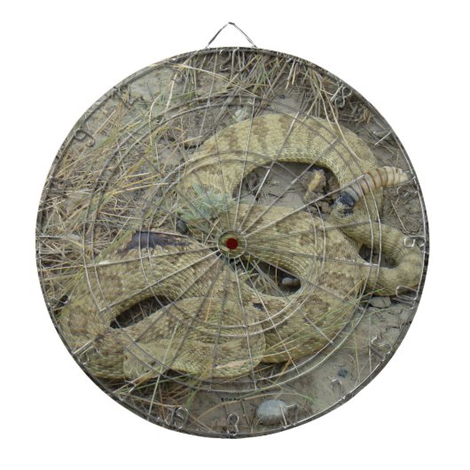 R20 Prairie Rattlesnake Gewond Dartbord (Voorkant)