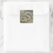 R20 Prairie Rattlesnake Gewond Vierkante Sticker (Tas)