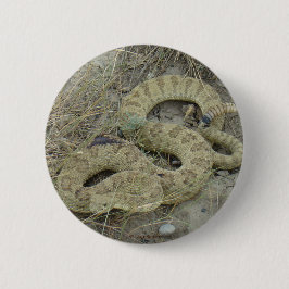 R20 Prairie Rattlesnake Ronde Button 5,7 Cm