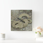 R20 Prairie Rattlesnake Wond Vierkante Klok (Huis)