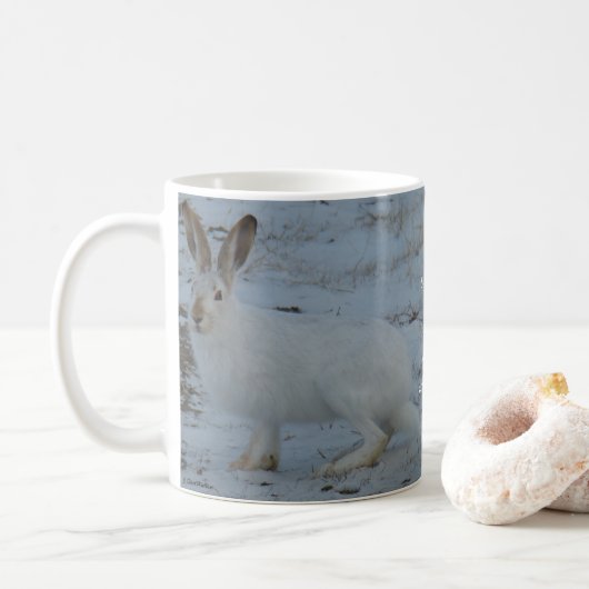 R23 Sneeuwschoehaas Koffiemok (Met donut)