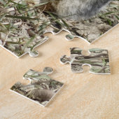 R24 Katoen-staartkonijn Legpuzzel (Zijkant)