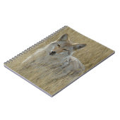 R2 Coyote in hoog gras Notitieboek (Linkerzijde)