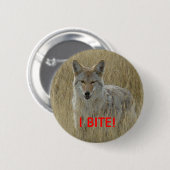 R2 Coyote in Tall Grass Ronde Button 5,7 Cm (Voorkant /achterkant)