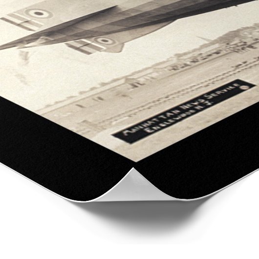 R34 Dirigibele Blimp Foto 1910 Poster (Hoek)