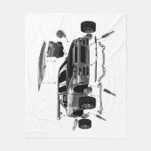 R34 SKYLINE ASSEMBLY FLEECE DEKEN (Voorkant)