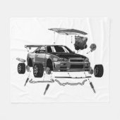 R34 SKYLINE ASSEMBLY FLEECE DEKEN (Voorkant (Horizontaal))