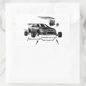 R34 SKYLINE ASSEMBLY RECHTHOEKIGE STICKER (Tas)