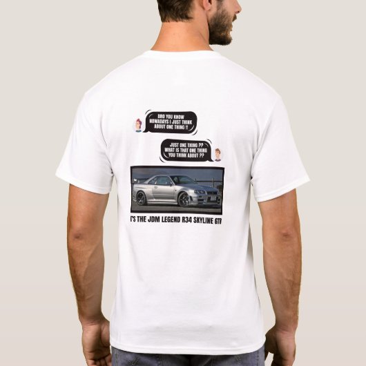 R34 Skyline GTR T-shirt (Achterkant)