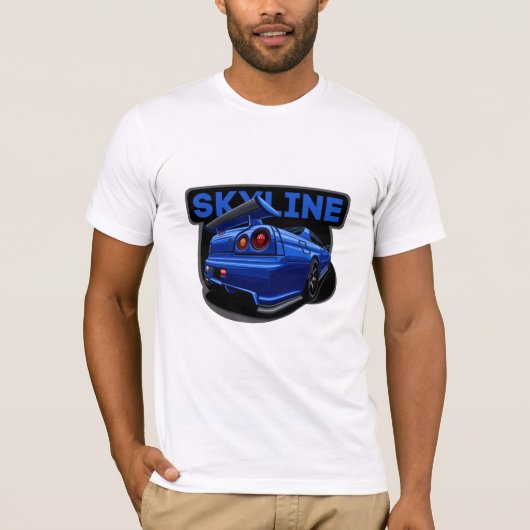 R34 Skyline GTR T-shirt (Voorkant)