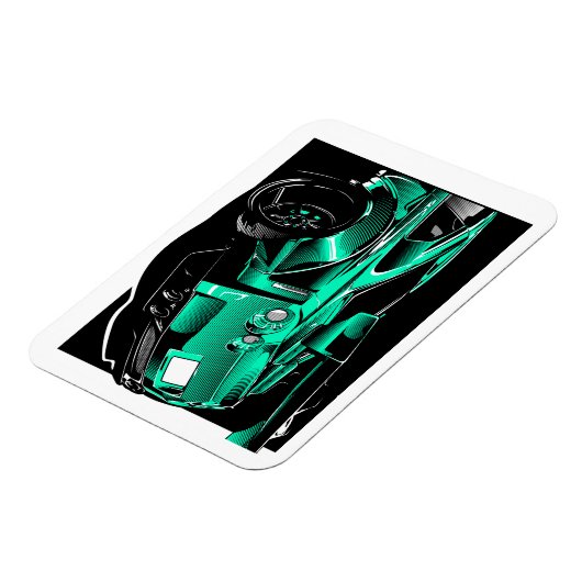 R35 GTR GROEN BEEST MAGNEET (Linkerzijde)