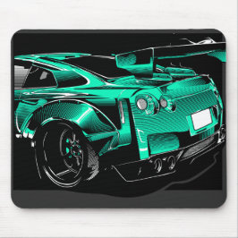 R35 GTR GROEN BEEST MUISMAT