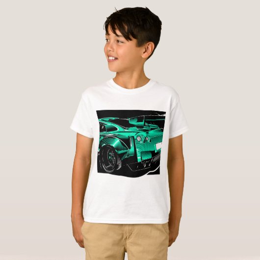 R35 GTR GROEN BEEST T-SHIRT (Voorkant volledig)