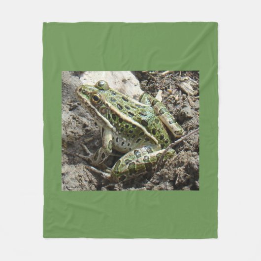 R3 Luipaardkikker Fleece Deken (Voorkant)