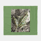 R3 Luipaardkikker Fleece Deken (Voorkant (Horizontaal))