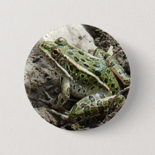 R3 Luipaardkikker Ronde Button 5,7 Cm