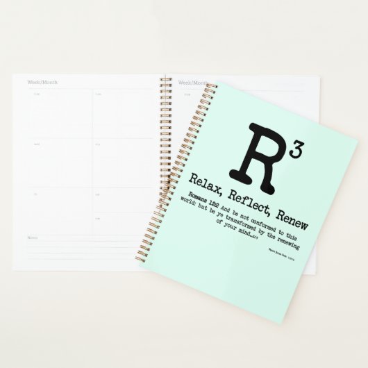 R3: Ontspannen, reflecteren, vernieuwen Planner (Display)