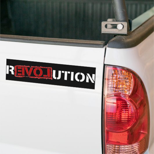 r3volutie bumpersticker (Op Truck)