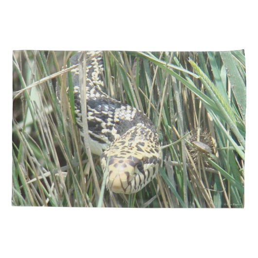 R4 Bull Snake in Grass Kussensloop (Achterkant)