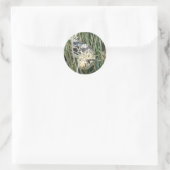 R4 Bull Snake in Grass Ronde Sticker (Tas)