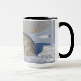 R5 Cottontailkonijn in de sneeuw Mok