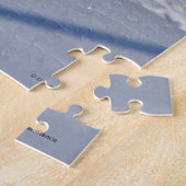 R5 Katoen konijn in sneeuw Legpuzzel (Zijkant)