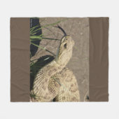 R6 Prairie Ratelslang Fleece Deken (Voorkant (Horizontaal))