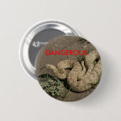 R6 Prairie Ratelslang Ronde Button 5,7 Cm (Voorkant /achterkant)