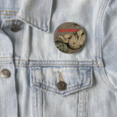 R6 Prairie Ratelslang Ronde Button 5,7 Cm (In situ)