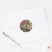R6 Prairie Ratelslang Ronde Sticker (Envelop)